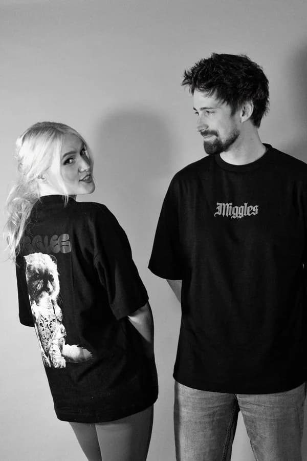 Miggles black t-shirts collection